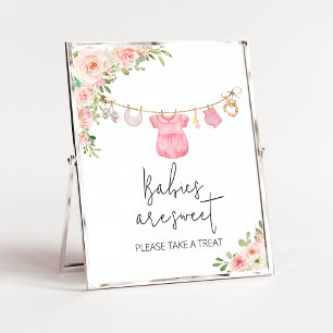 A Sweet Girl Baby Clothes Babies are Sweet Poster