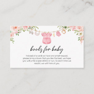 A Sweet Girl Baby Clothes Books for Baby Enclosure Card