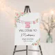 A Sweet Girl Baby Clothes Welcome Sign | Zazzle