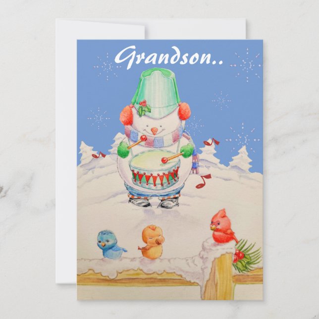 A SWEET GRANDSONS CHRISTMAS CARD (Front)