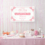 A Sweet Little Baby Pink Bows Girl Baby Shower Banner