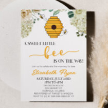 A Sweet Little Bee Bumble Honey Bee Baby Shower Invitation
