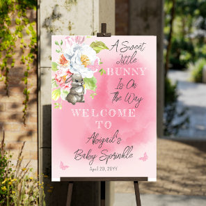 A Sweet Little Bunny Is On The Way Baby Sprinkle Foam Board