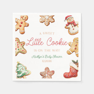 A Sweet Little Cookie Gingerbread Baby Shower Napkins