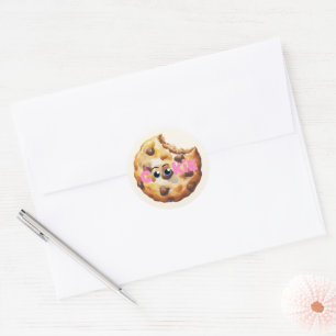 A Sweet Little Cookie Pink Baby Shower Classic Round Sticker