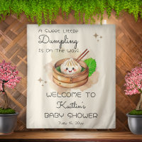 A Sweet Little Dumpling Kwai Baby Shower Backdrop