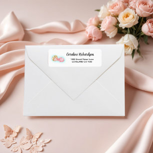 A sweet little girl Baby Shower Label