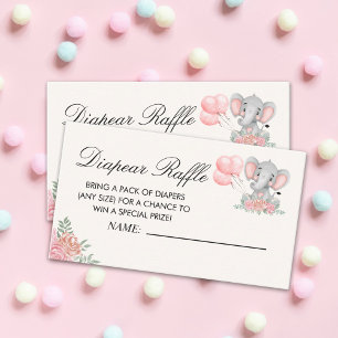 A Sweet Little Girl is on her Way Baby shower Enclosure Card