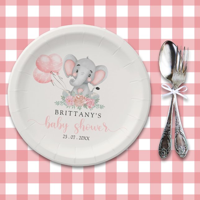 A Sweet Little Girl is on her Way Baby shower Paper Plates (Creator Uploaded)