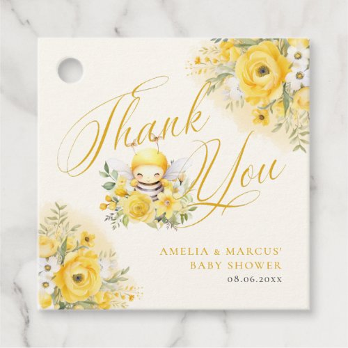 A Sweet Little Honey Bee Baby Shower Thank You Favor Tags