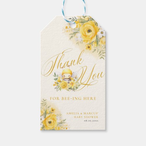 A Sweet Little Honey Bee Baby Shower Thank You Gift Tags