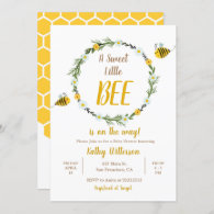 A Sweet little Honey Bee is on the way Baby Shower Invitation