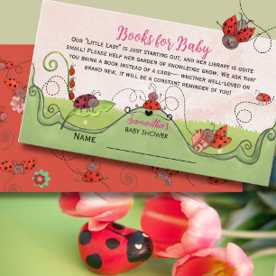 A Sweet Little Lady Ladybug Books for Baby Enclosure Card