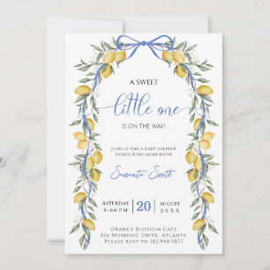 A sweet little one lemon Baby Shower Invitation