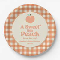 A Sweet Little Peach Fruit Pink Orange Baby Shower