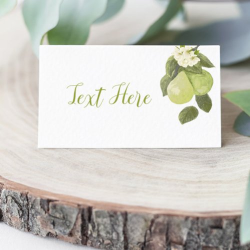 A Sweet Little Pear Place Card