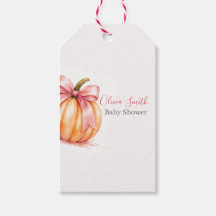 A Sweet Little Pumpkin Baby Shower Gift Tag