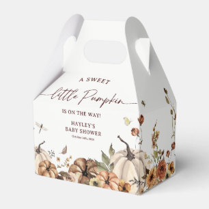 A Sweet Little Pumpkin Fall Baby Shower Favor Boxes