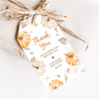 A Sweet Little Pumpkin Fall Baby Shower Favor Tags