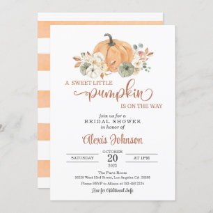 A Sweet Little Pumpkin is On the Way Invitation