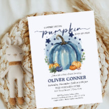 A Sweet Little Pumpkin On The Way Boy Baby Shower