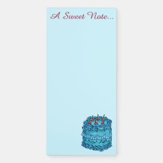 A Sweet Note Cake Magnetic Notepad