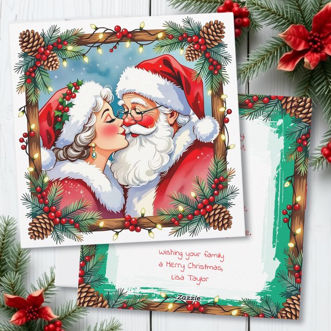 A Sweet Old-Fashioned Christmas | Mr and Mrs Claus Holiday Card (Creator Uploaded)