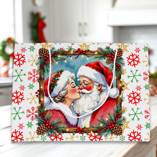 A Sweet Old-Fashioned Christmas   Mr and Mrs Claus Large Gift Bag