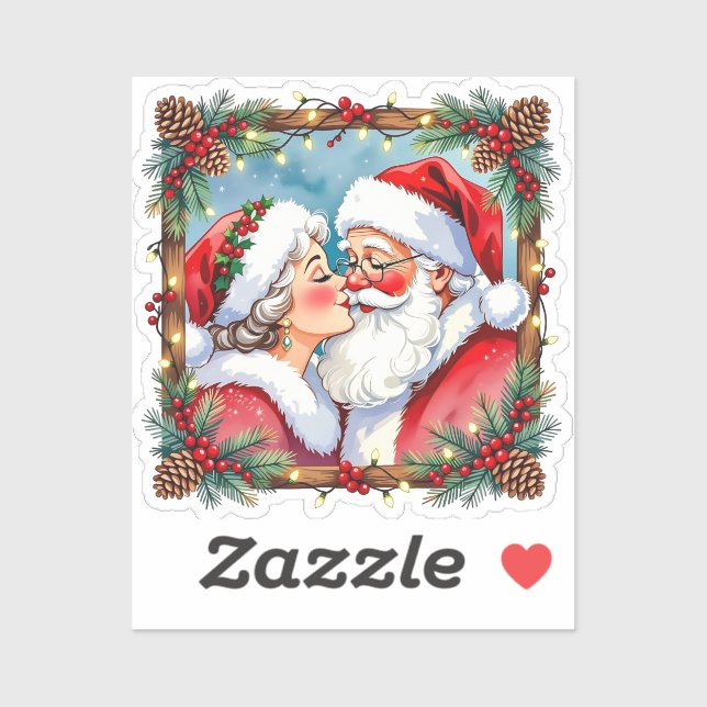 A Sweet Old-Fashioned Christmas | Mr and Mrs Claus Sticker (Sheet)