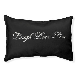 A Sweet Pet Pillow In Black And White