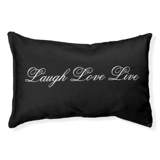 A Sweet Pet Pillow In Black And White