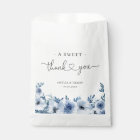 A Sweet Thank You | Boho Dusty Blue Floral Wedding