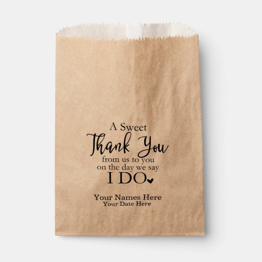 A Sweet Thank You Favor Bags Wedding Favors Bag A Sweet Thank You Favor Bags Wedding Favors Bag