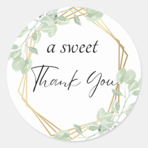 “A Sweet Thank You” Favor Sticker