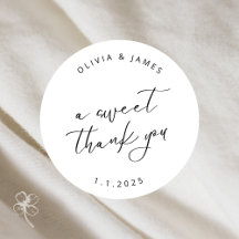 A Sweet Thank You Stickers