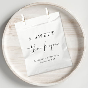 A Sweet Thank You Wedding Favor Bag