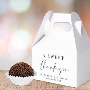 A Sweet Thank You Wedding Favor Boxes