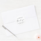 A Sweet Thank You Wedding Favor