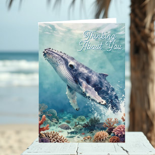 A Sweet Thinking About You Oceanic Themed Card