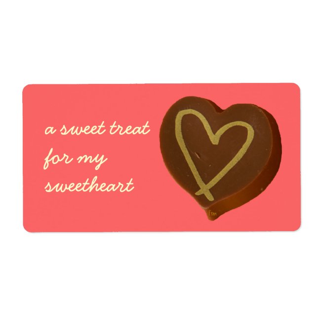 a sweet treat label (Front)