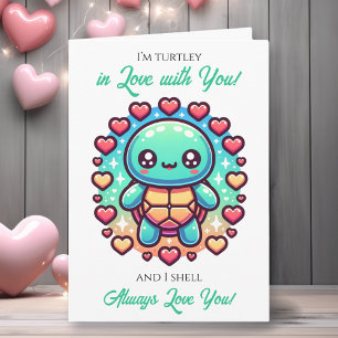 A Sweet Turtle Themed Valentine's Day Card
