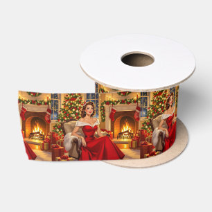 A Sweet Vintage Christmas Satin Ribbon