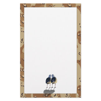 A Sweethearts Love Letter - Camouflage Heart Stationery