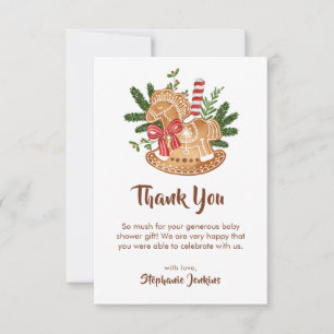 A Sweetie Is On Way Baby Shower Thank You Card