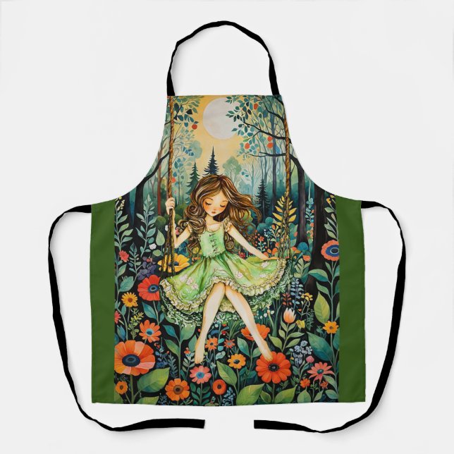 A Swing In Nature Chases The Blues Away Apron (Front)