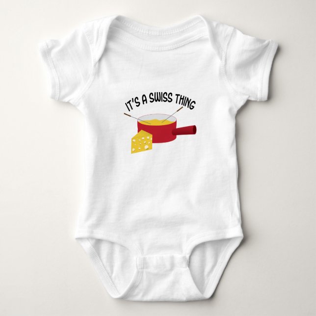 A Swiss Thing Baby Bodysuit (Front)