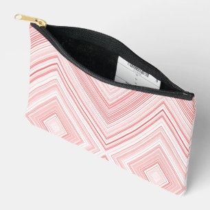  A symmetrical pattern featuring red and pink moti Accessory Pouch