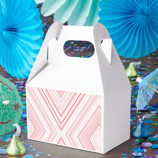  A symmetrical pattern featuring red and pink moti Favor Boxes (Party)