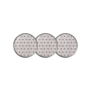 A symmetrical white wrapping paper featuring a rep golf ball marker
