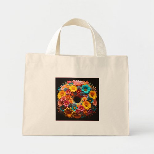 A Symphony of Blooms Mini Tote Bag